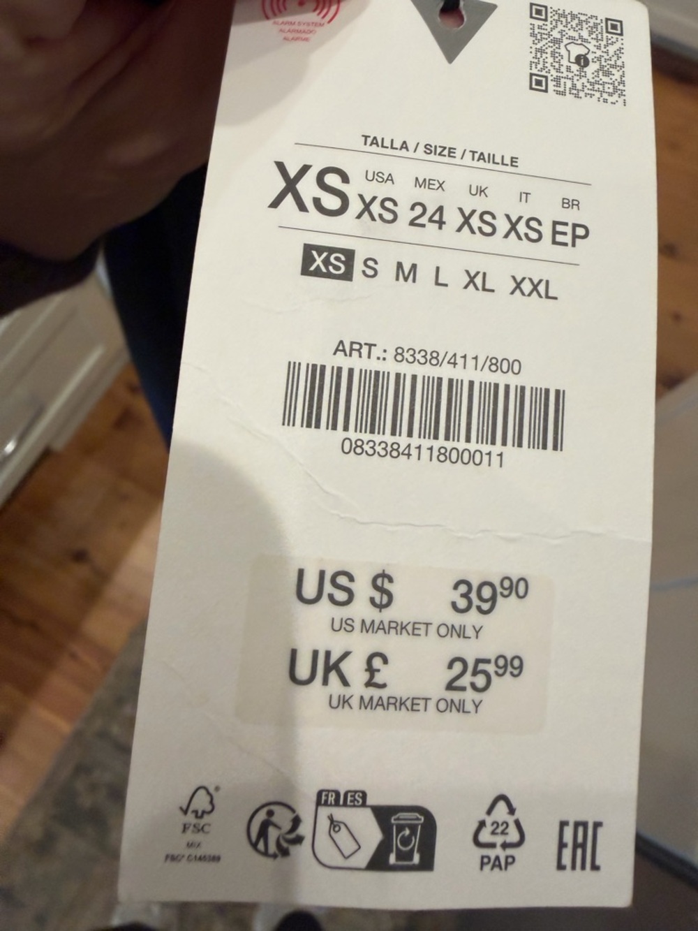 ZARA Black maxi skirt with Branded Tab